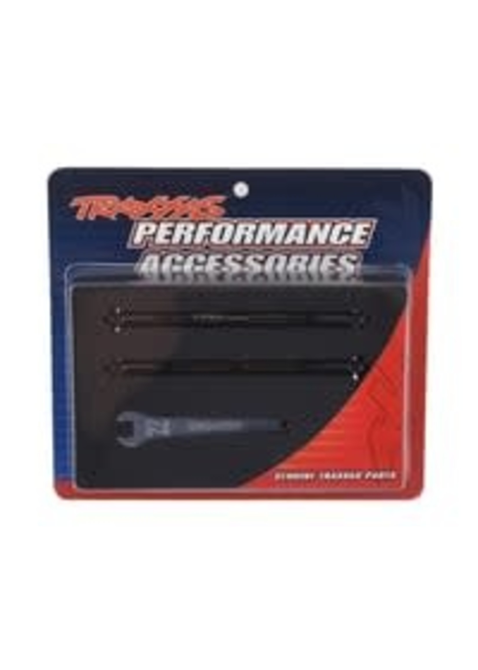 Traxxas Toe links, front, Unlimited Desert Racer (TUBES dark titanium anodized, 7075-T6 aluminum, stronger than titanium) (102mm) (2) (assembled with rod ends and hollow balls)/ aluminum wrench, 7mm (1)