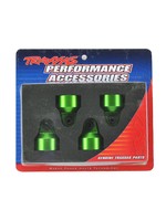 Traxxas Traxxas Aluminum GTX Shock Caps (4) & Spacers (8) Green