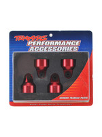 Traxxas Traxxas Red-Anodized Aluminum GTX Shock Caps w Spacers
