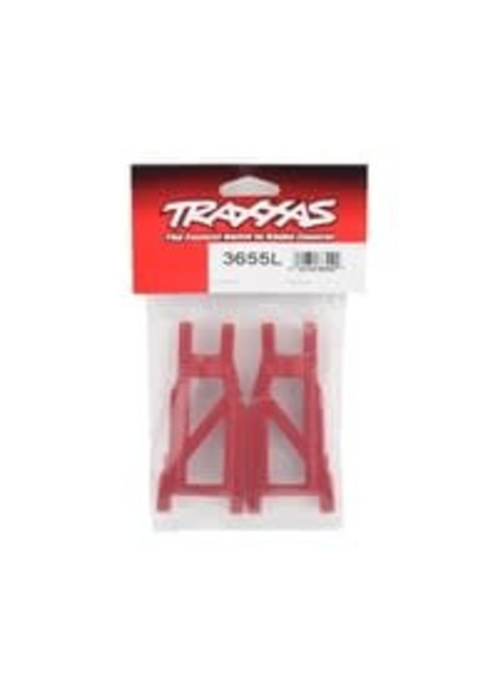 Traxxas 3655L Suspension arms, red, front/rear (left & right), heavy duty (2)