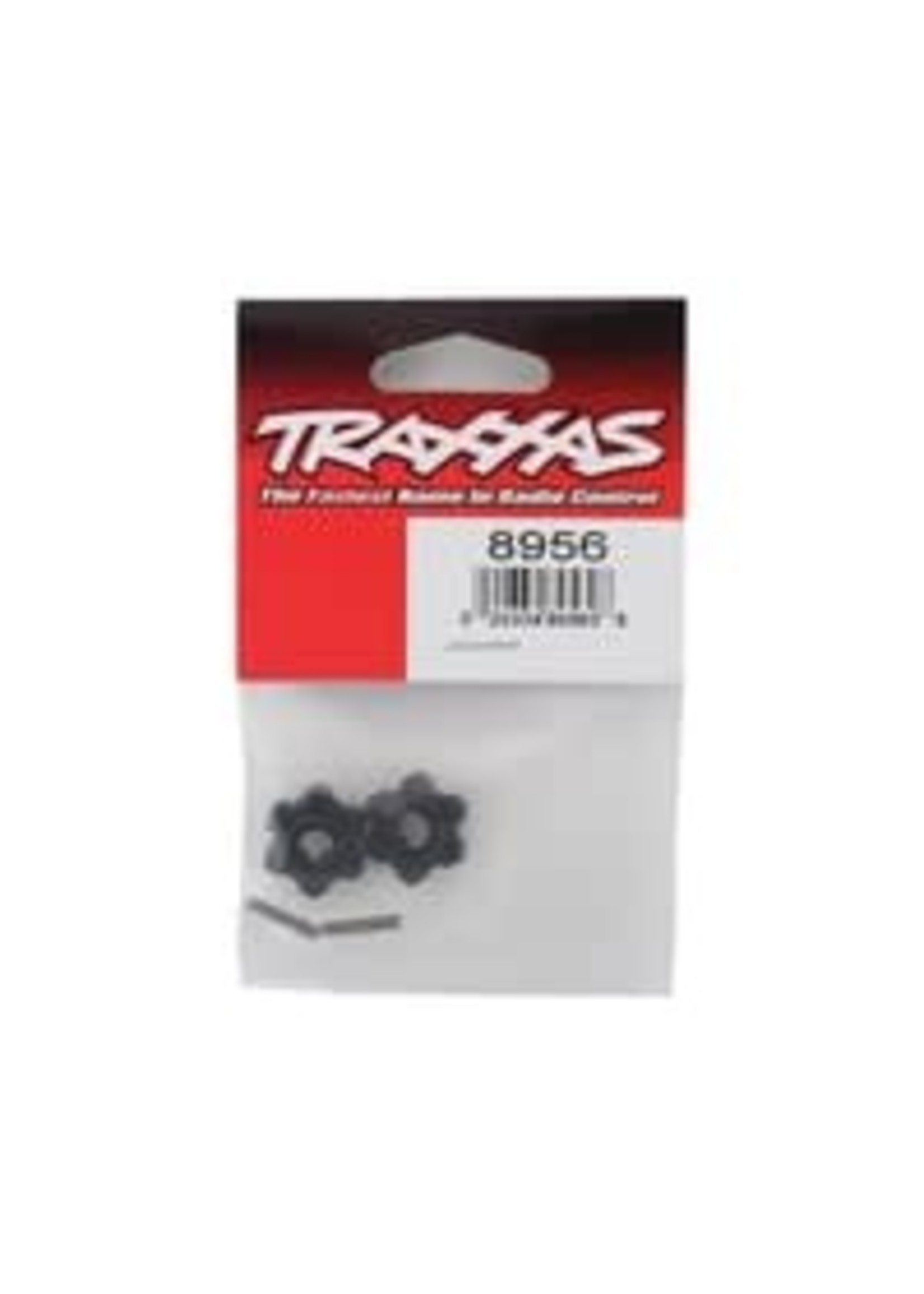 Traxxas 8956 Wheel hubs, hex (2)/ 2.5x14 pins (2)