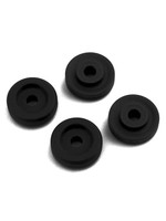 Traxxas Wheel washers, black (4)