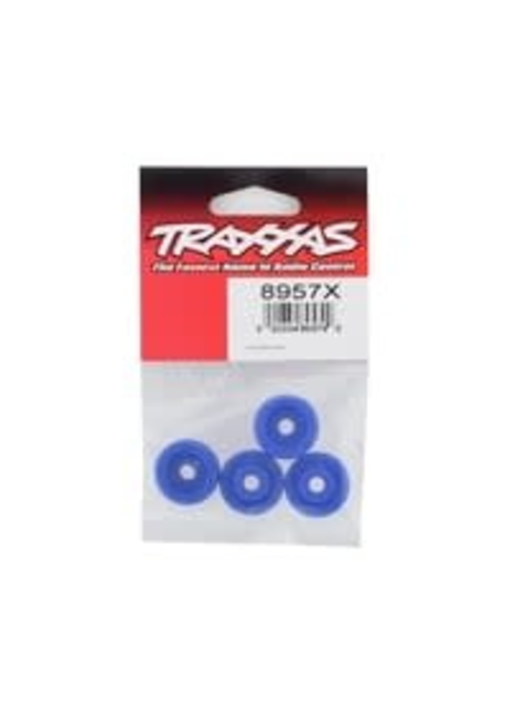 Traxxas 8957X Wheel washers, blue (4)