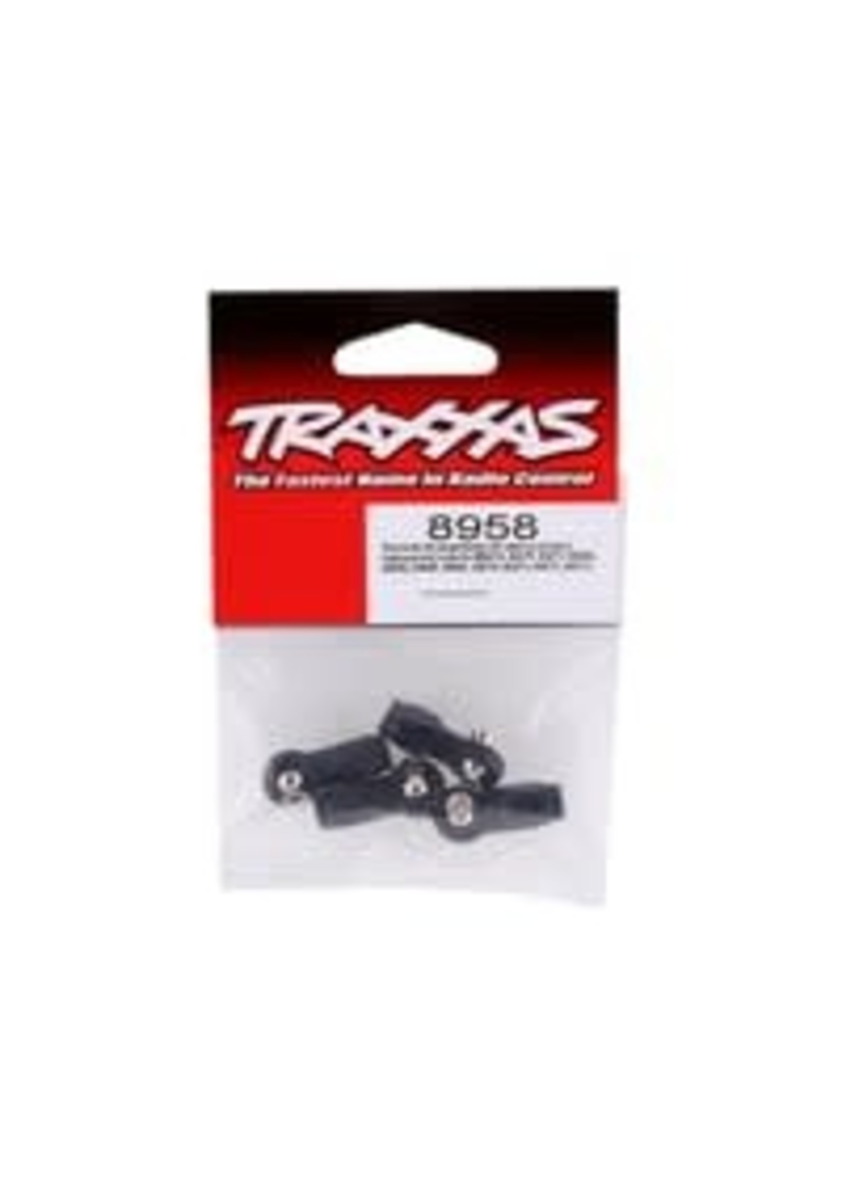 Traxxas 8958 Rod ends (4) (assembled with steel pivot balls) (replacement ends for #8547A, 8547R, 8547X, 8948A, 8948G, 8948R, 8948X, 8997A, 8997G, 8997R, 8997X)