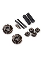Traxxas Gear set, differential (output gears (2)/ spider gears (4)/ spider gear shaft (2)/ output shaft (2)/ 2.5X13.8 pin (2))