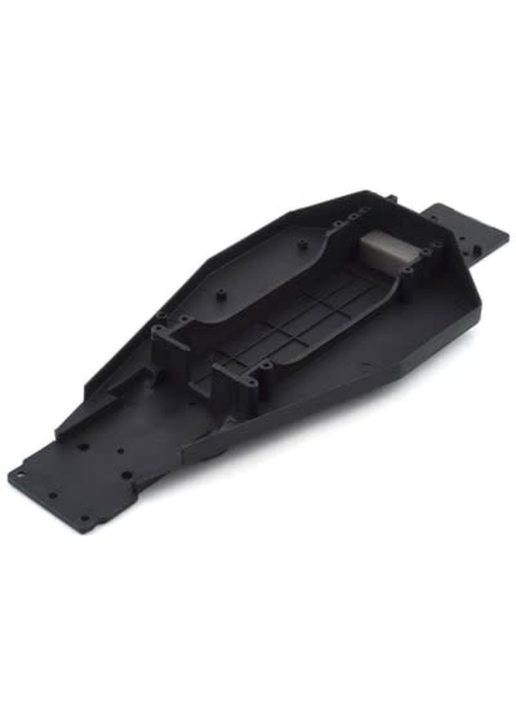 Traxxas 3722X Lower chassis (black) (166mm long battery compartment) (fits both flat and hump style battery packs) (use only with #3725R ESC mounting plate)