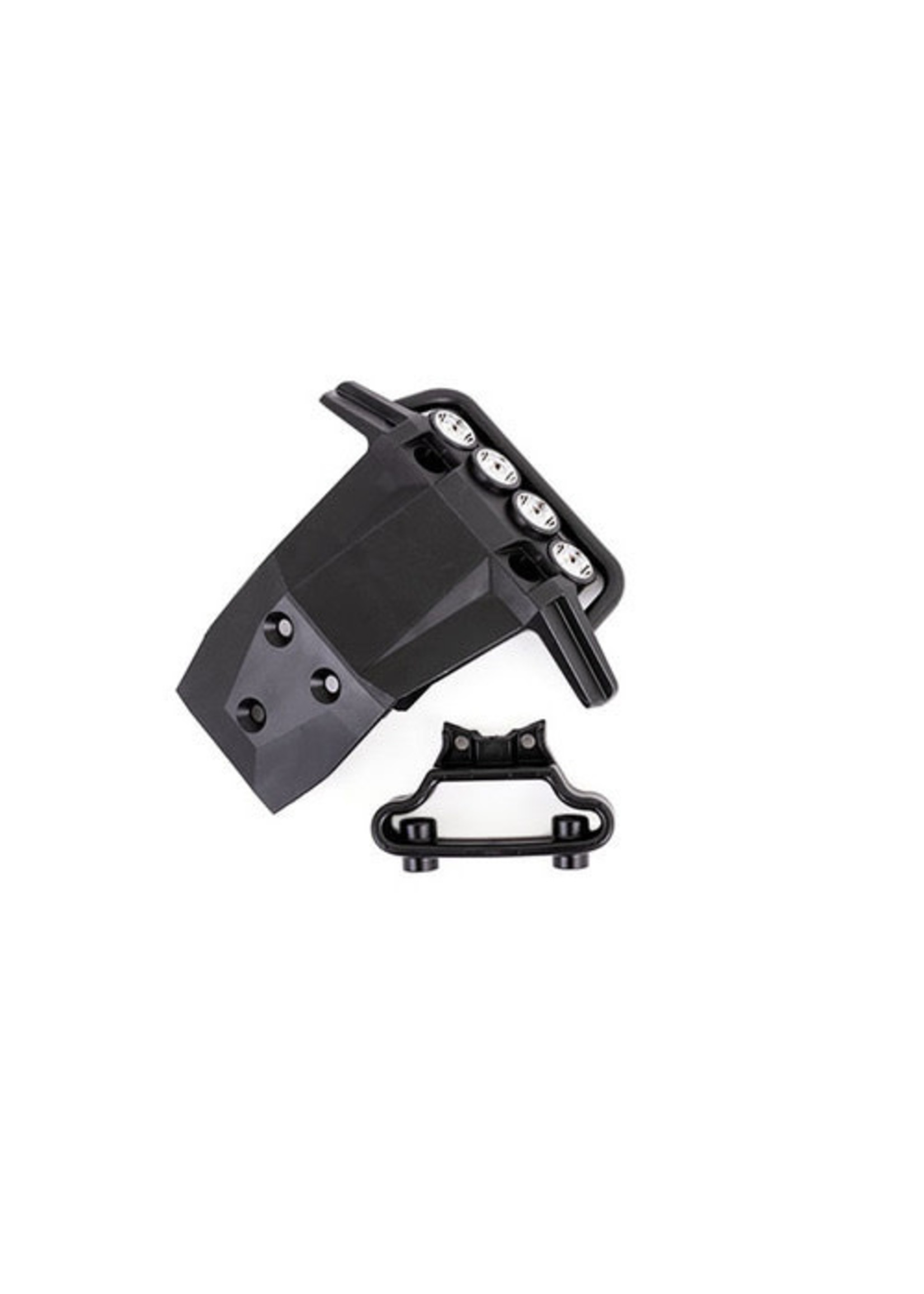 Traxxas 6736X Traxxas Front Bumper, Bumper Support for LED Light Kit Install: Rustler 4WD