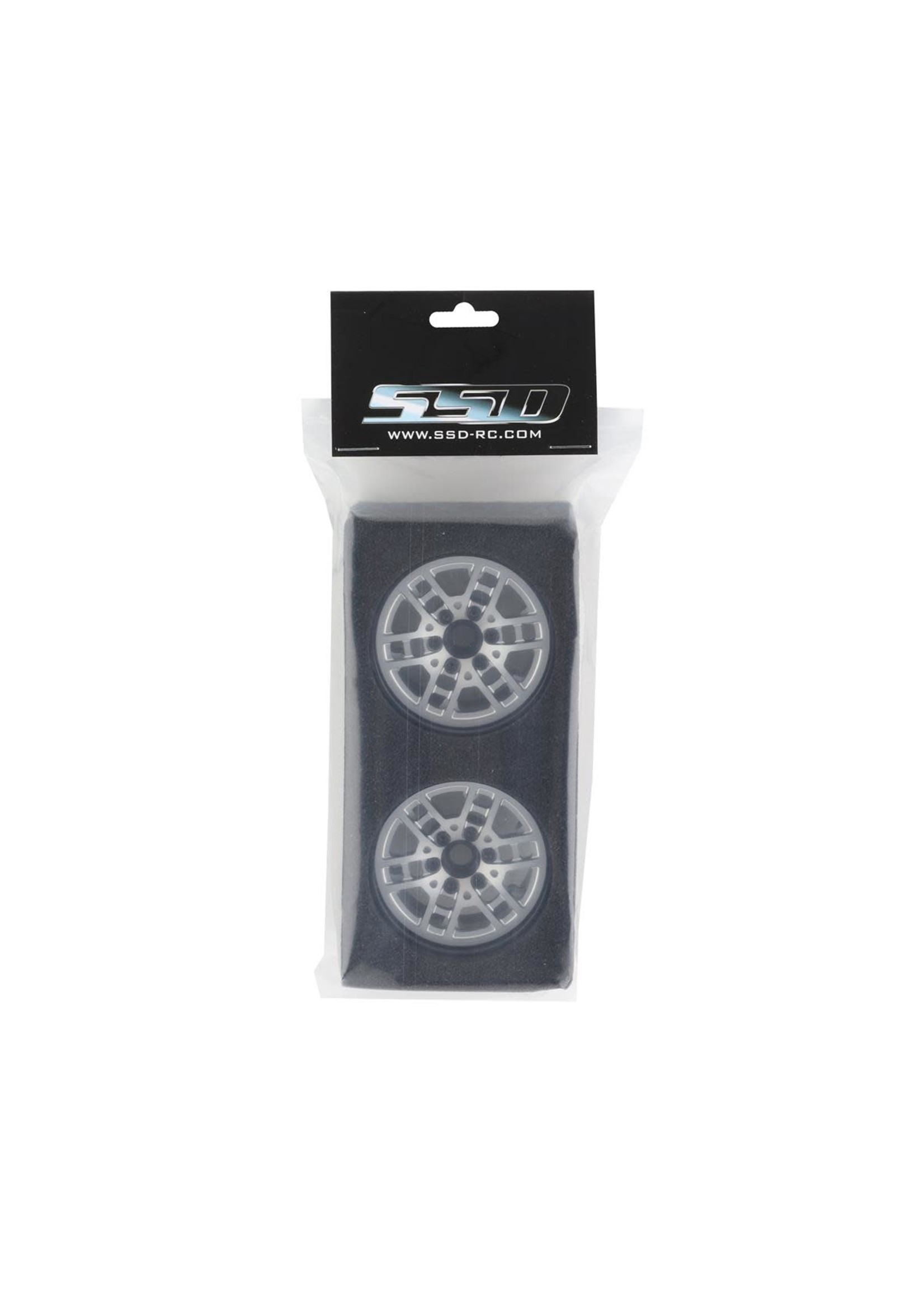 SSD SSD00531 SSD RC Toycoma 1.9 Beadlock Crawler Wheels (Silver) (2)