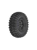 Pro-Line Pro-Line Axial SCX24 1.0" Hyrax Pre-Mounted Tires w/Black Impulse Wheel (4)