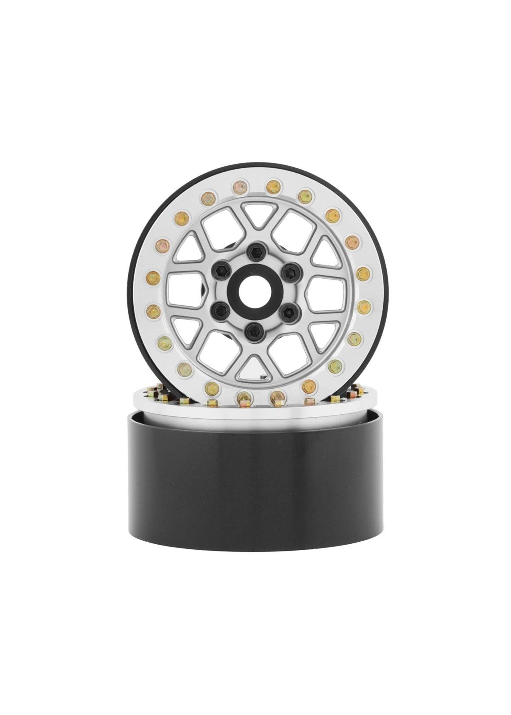 SSD SSD00542 SSD RC 1.9” Boxer Beadlock Wheels (Silver)