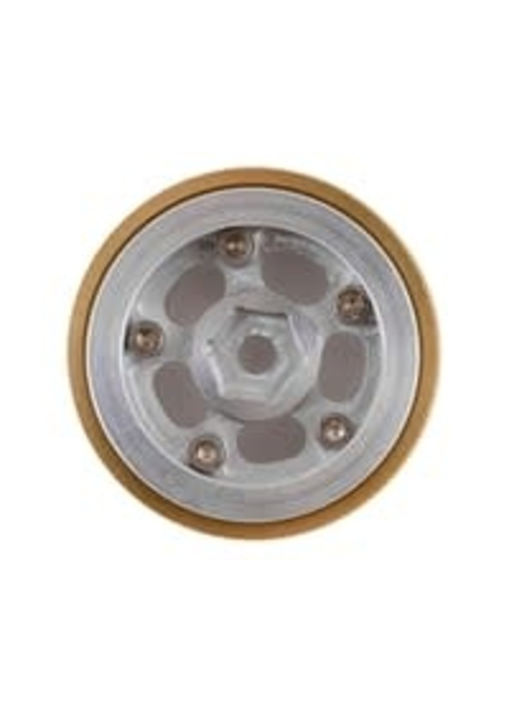 SSD SSD00426 SSD RC SCX24 1.0" Aluminum/Brass 5-Slot Beadlock Wheels (2)