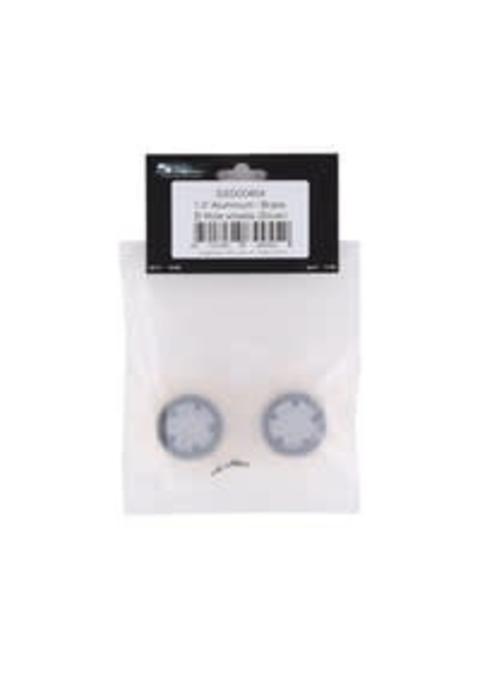 SSD SSD00464 SSD RC SCX24 1.0” Aluminum / Brass D Hole Beadlock Wheels (Silver) (2)
