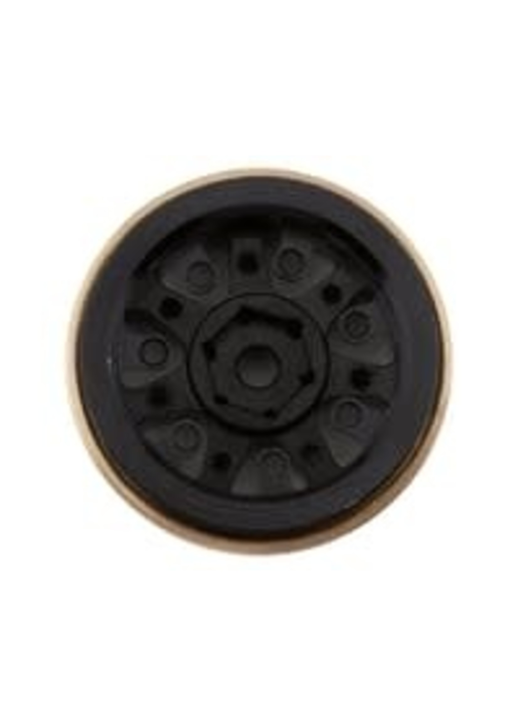 Samix SAMSCX24-6669 Samix SCX24 Aluminum & Brass 1.0" Beadlock Wheel Set (Black) (4)