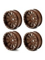 Power Hobby Powerhobby A24 Aluminum 1.0” Rock Crawler Wheels Axial SCX24 - Bronze