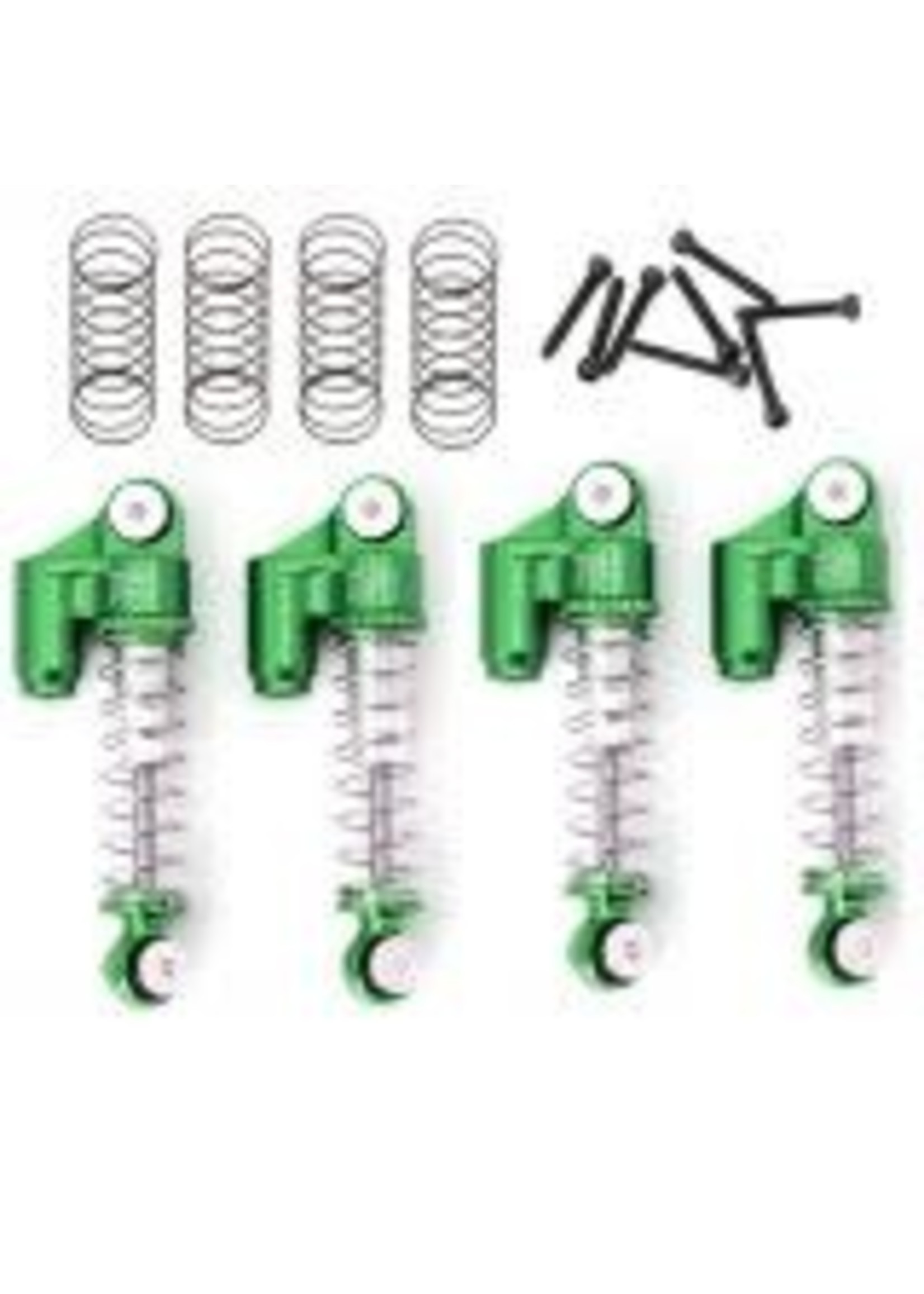 Power Hobby PHSCX2401-GREEN Powerhobby Axial SCX24 Aluminum Threaded Mini/Micro Shocks Front Rear GREEN