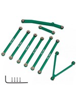 Power Hobby Powerhobby Aluminum Suspension Links Steering Rod Tie Set SCX24 C10  Green