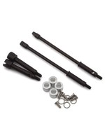 Hot Racing Hot Racing Axial SCX24 +4mm Wide Track Steel Drive Stub Axle Set