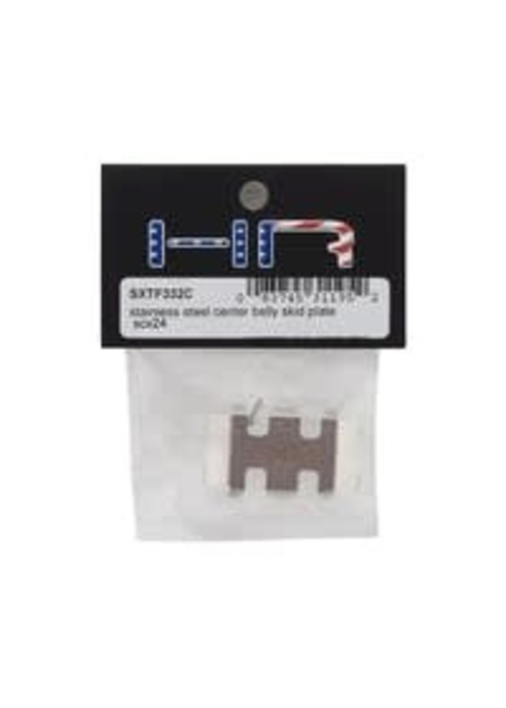 Hot Racing HRASXTF332C Hot Racing Axial SCX24 Stainless Steel Center Belly Skid Plate