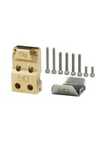 Hot Racing Hot Racing Axial SCX24 Brass Differential Cover w/Stainless Axle Skid Plate