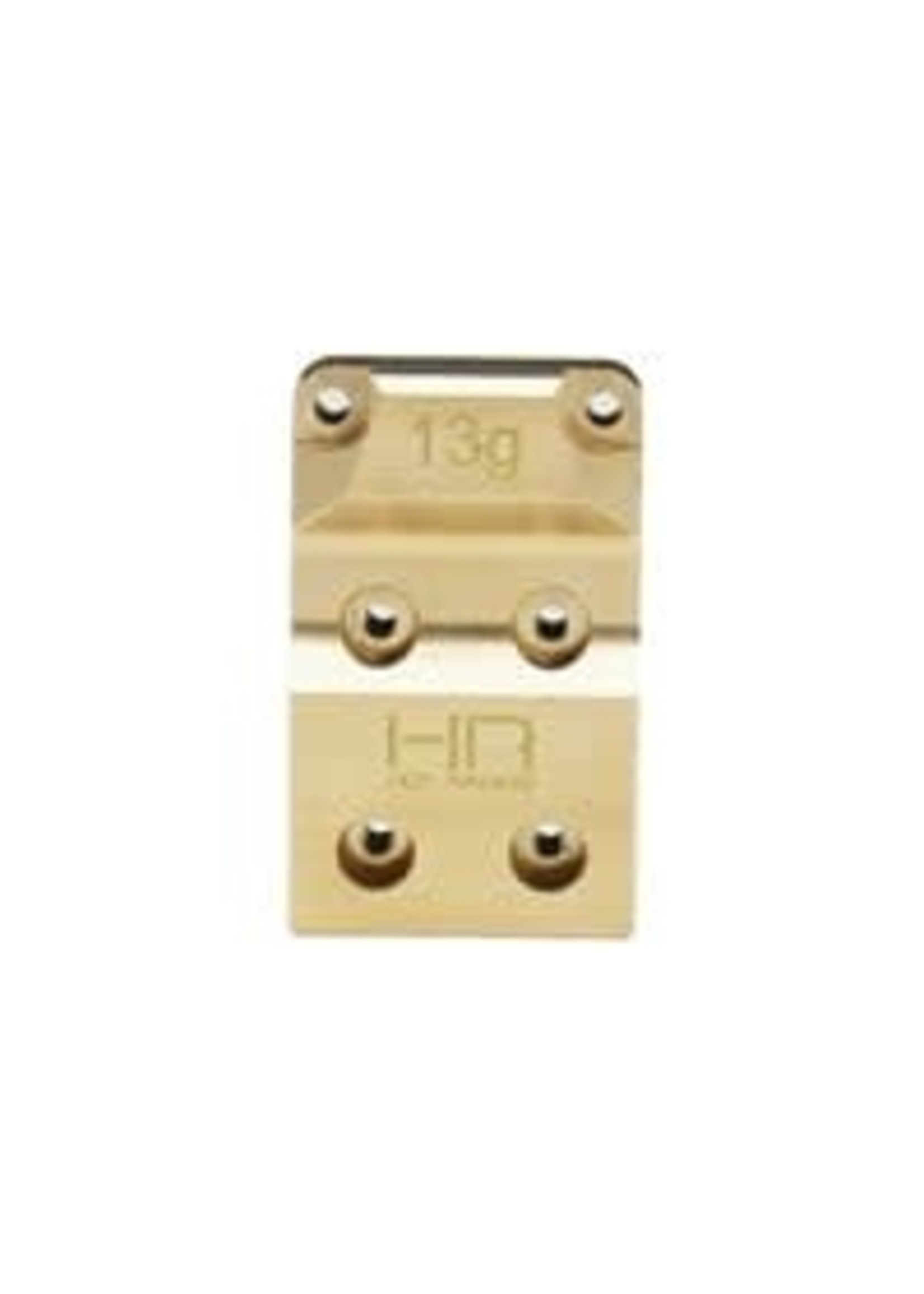 Hot Racing HRASXTF12CP Hot Racing Axial SCX24 Brass Differential Cover w/Stainless Axle Skid Plate