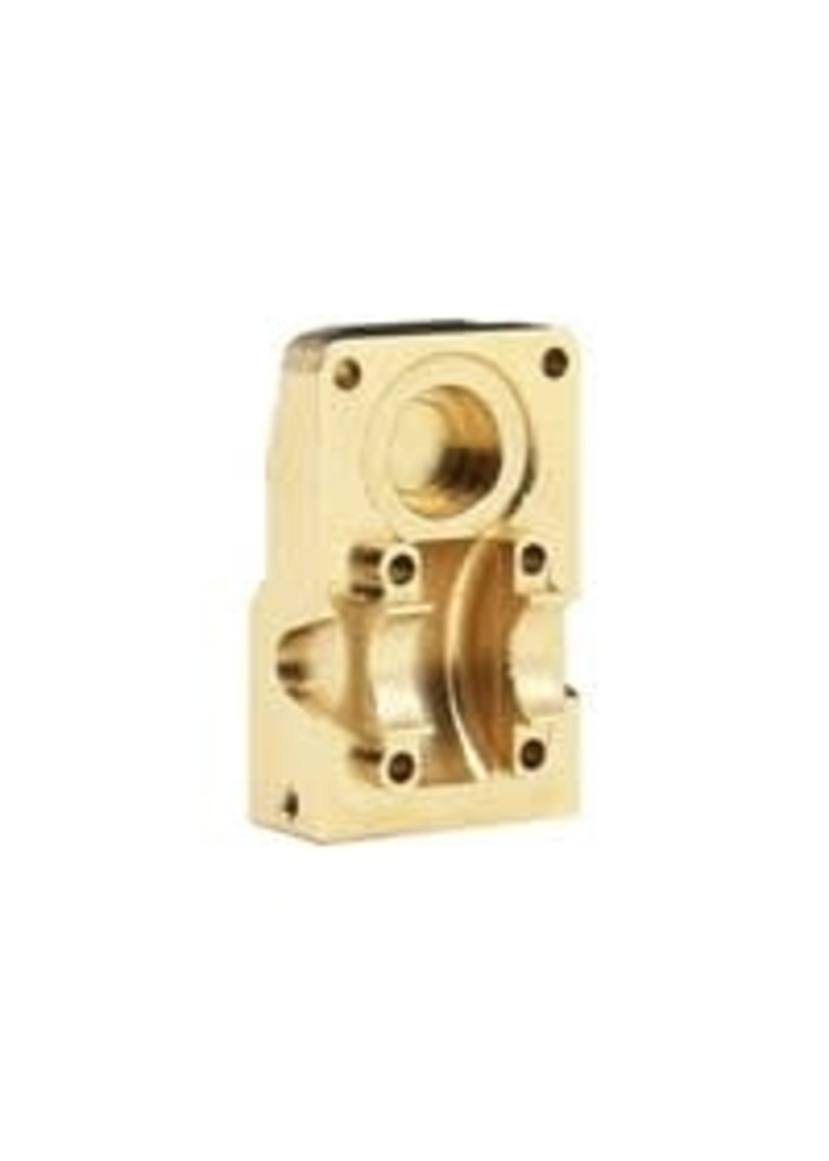 Hot Racing HRASXTF12CP Hot Racing Axial SCX24 Brass Differential Cover w/Stainless Axle Skid Plate