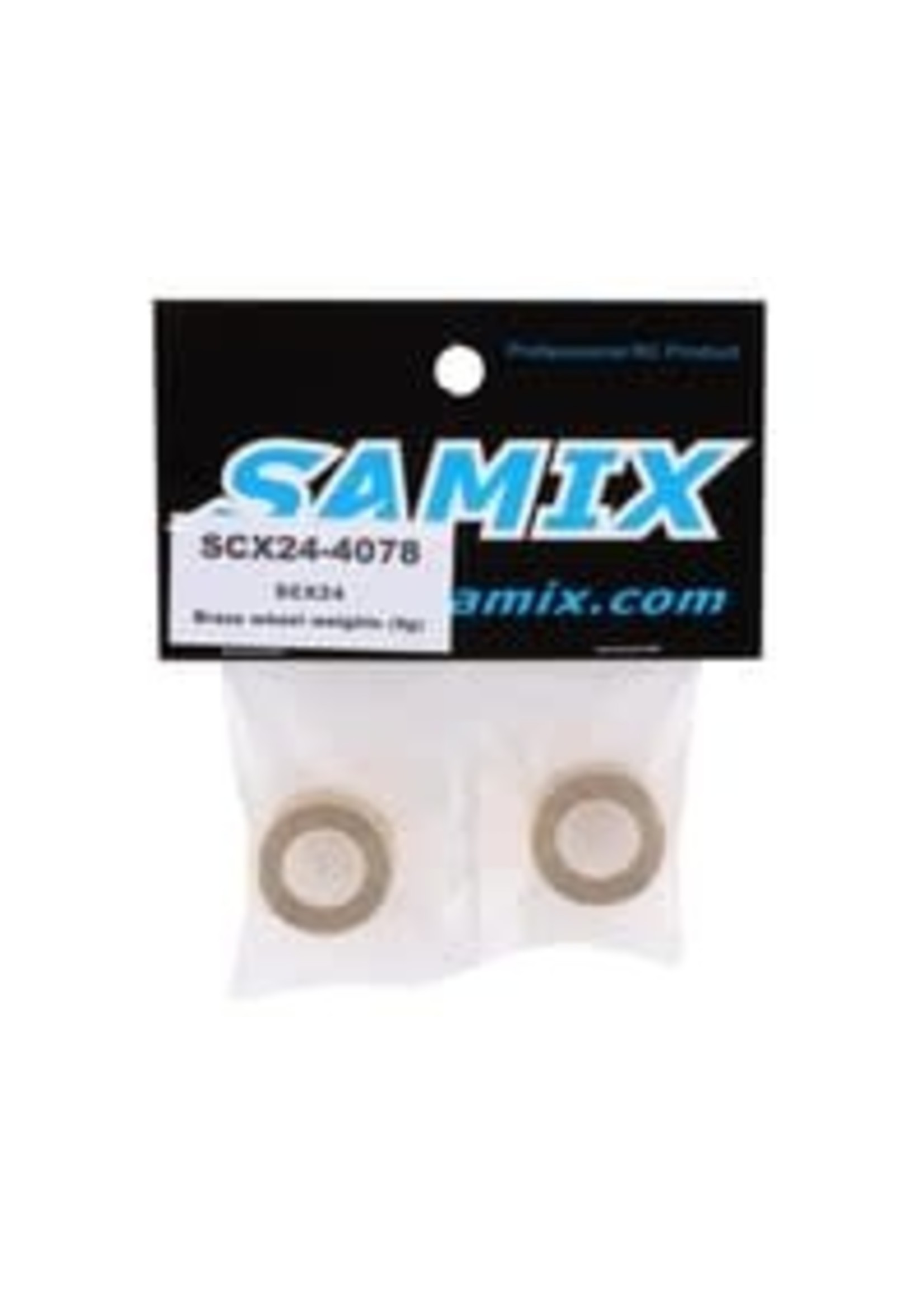 Samix SAMSCX24-4078 Samix SCX24 Brass Wheel Weights (9g) (2)