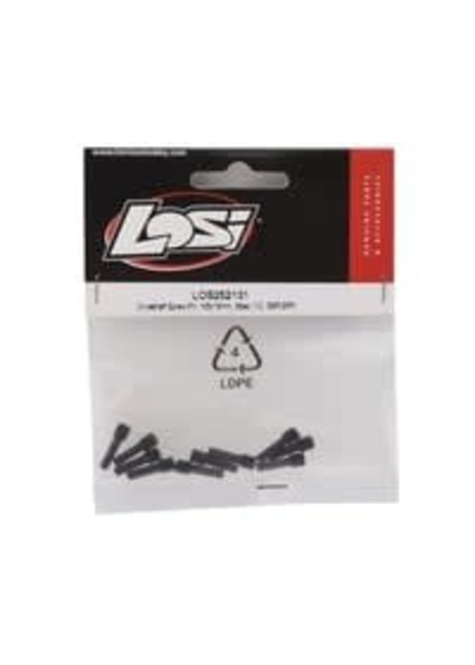 Losi LOS252131 Driveshaft Screw Pin, M5x16mm, Steel (10): SBR/SRR