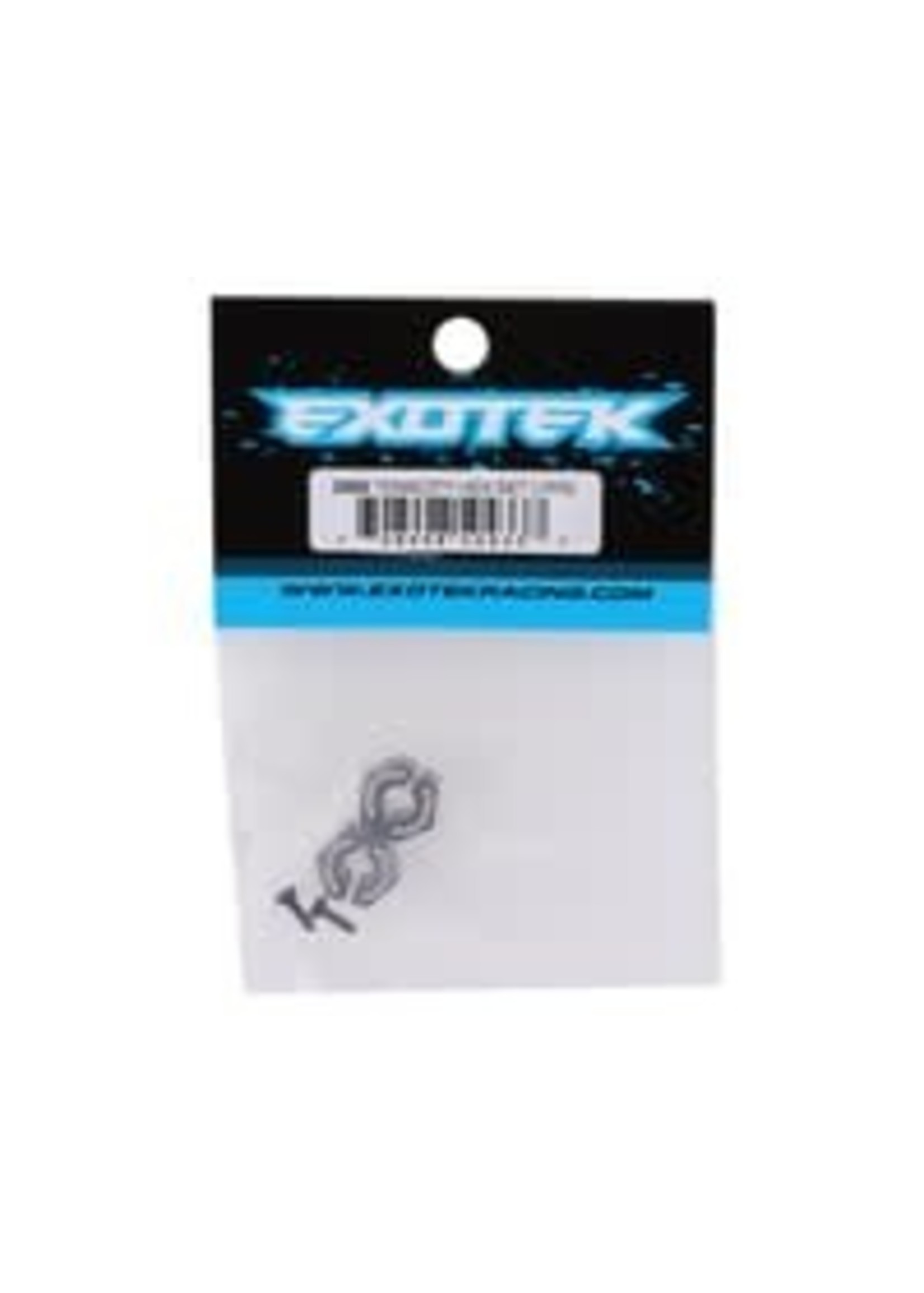 Exotek EXO2055 Exotek Losi Tenacity/Lasernut Aluminum Hex Set (Grey) (2)