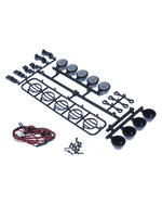 Redcat Racing LED Crawler Light Bar Set(5 Spotlight) Black   (LED lights are white, Plastic Light bar is black)
