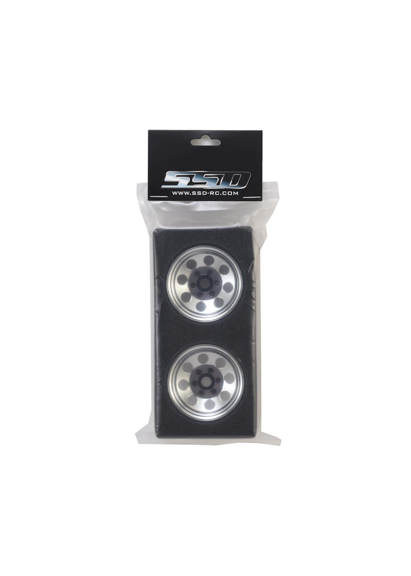 SSD SSD00270 SSD RC 8 Hole 1.9” Steel Beadlock Wheels (Chrome)