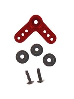 Redcat Racing L-Shaped Servo Horn (Aluminum)(Red) (1pc)