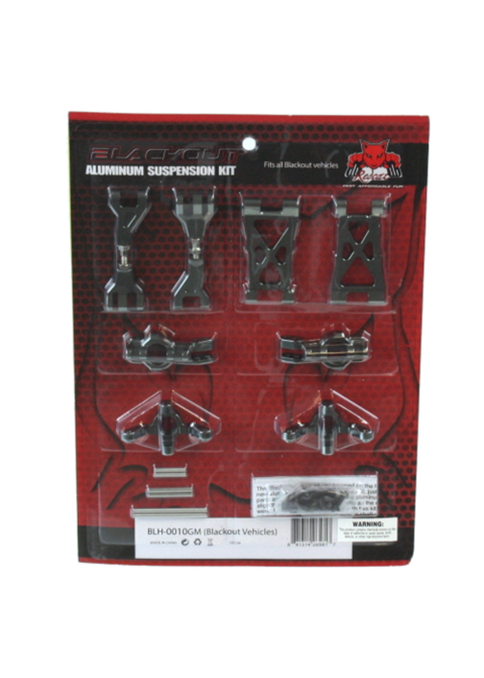 Redcat Racing BLH-0010GM Aluminum Hop Up Kit for Blackout Series Vehicles (Front or Rear)