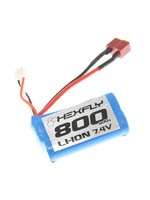 Redcat Racing Battery Pack, Type 14500  (Li-ion 7.4V,800mAH),T PLUG