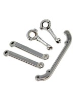Redcat Racing V2 Steering Arms L/R and V2 Toe Links (Chrome) (1set)