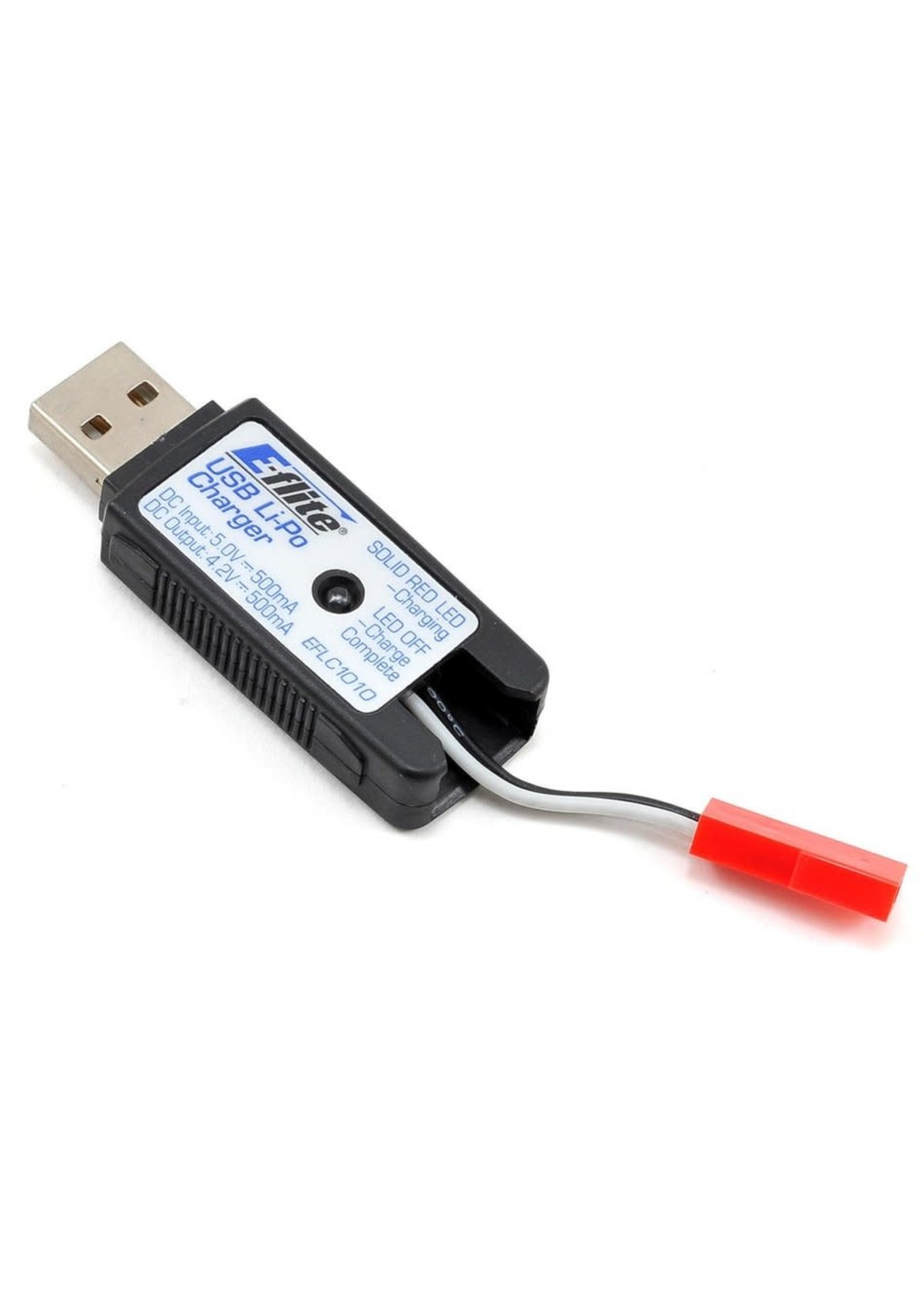 E-Flite EFLC1010 1S USB Li-Po Charger, 500mA, JST: 180 QX HD