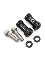 Hot Racing Hot Racing Axial Wheel Hub Extensions w/12mm Hex (Black) (2) (+18mm)