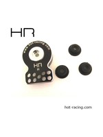 Hot Racing Hot Racing Aluminum CNC Heavy Duty Servo Saver w/Heavy Spring Tension (Black)