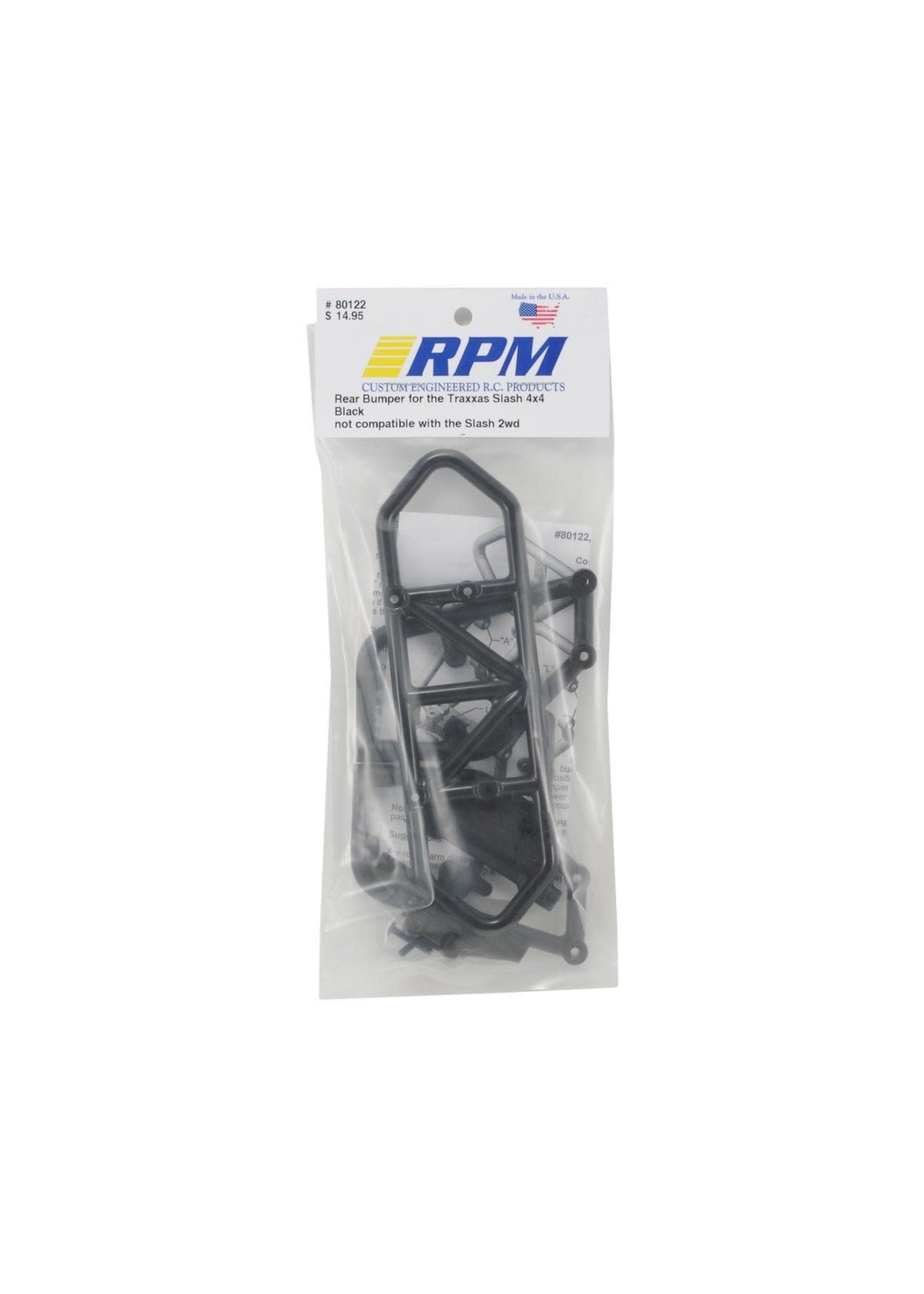 RPM RPM80122 Rear Bumper, Black: SLH 4x4