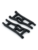 RPM Wide Front A-arms, Black; Traxxas Rustler Stampede