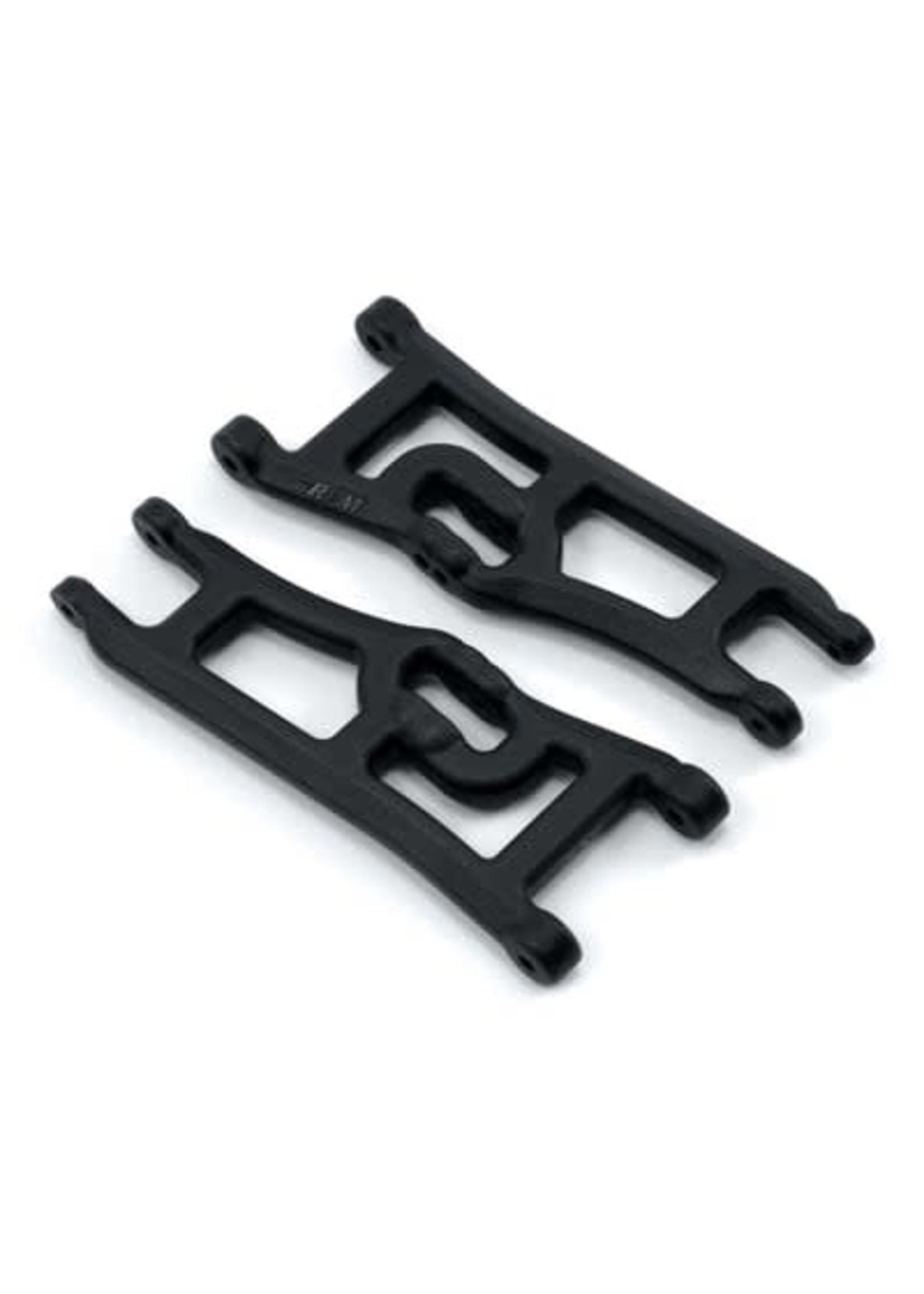 RPM RPM70662 Wide Front A-arms, Black; Traxxas Rustler Stampede