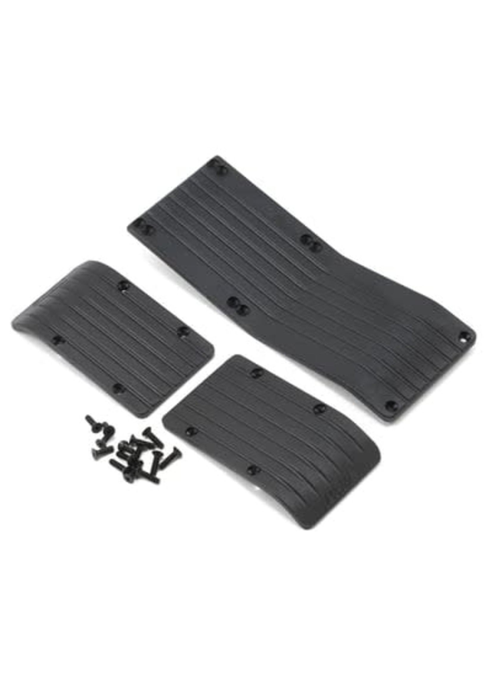 RPM RPM80772 RPM 3-Piece Skid Plate (Black) (T-Maxx 3.3 E-Maxx 3905)
