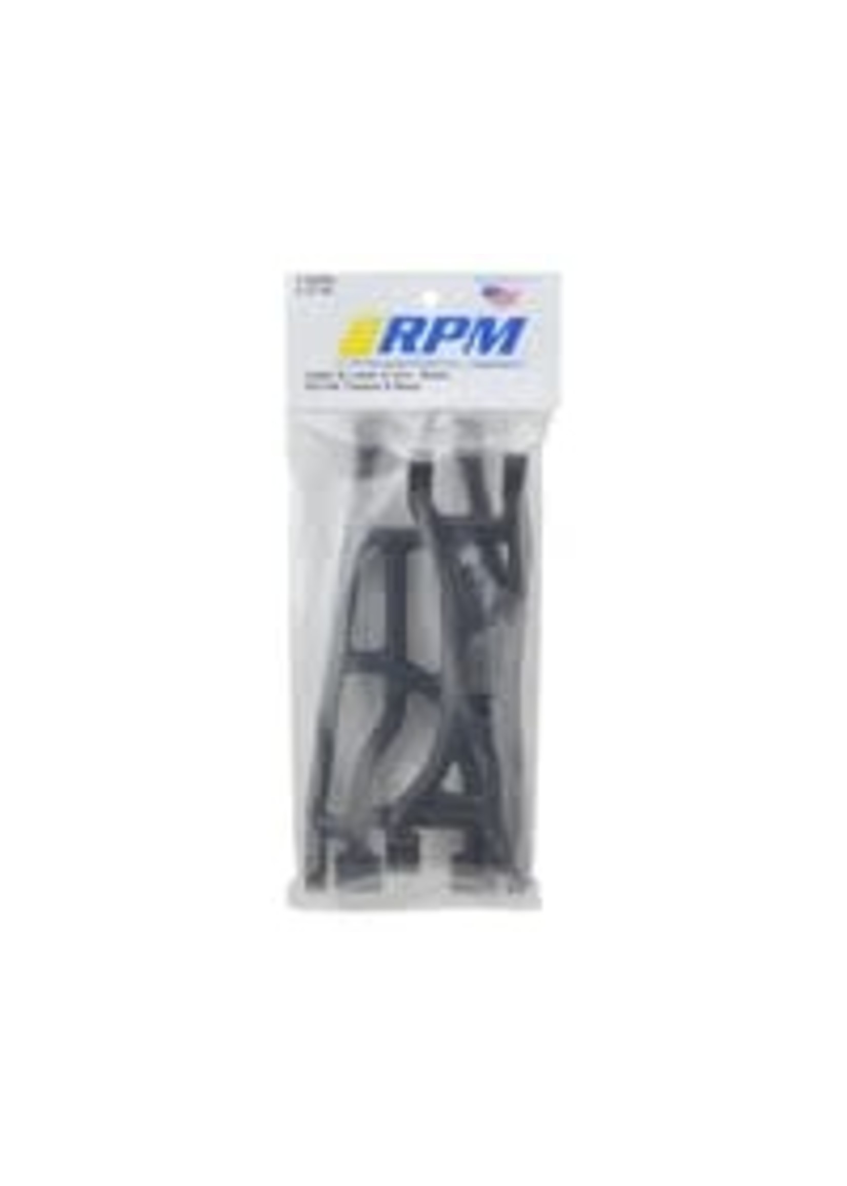 RPM RPM82352 Upper & Lower A-arm Pair, Black: Traxxas X-Maxx