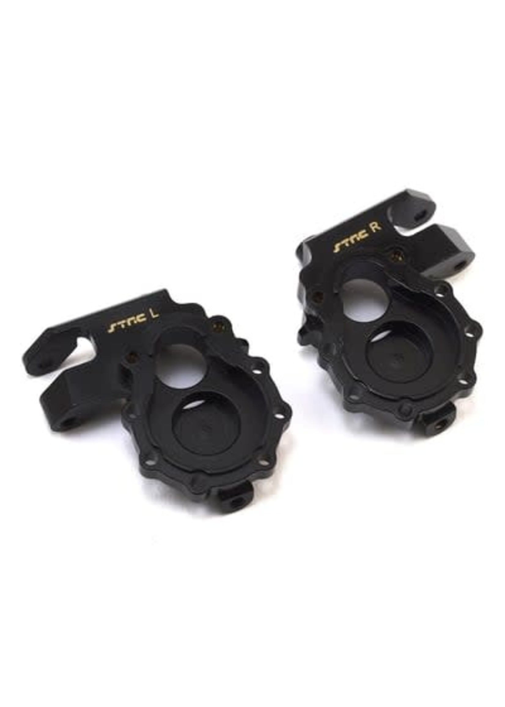 ST Racing Concepts SPTST8252BR ST Racing Concepts Traxxas TRX-4 Brass Front Steering Knuckles (Black) (2)