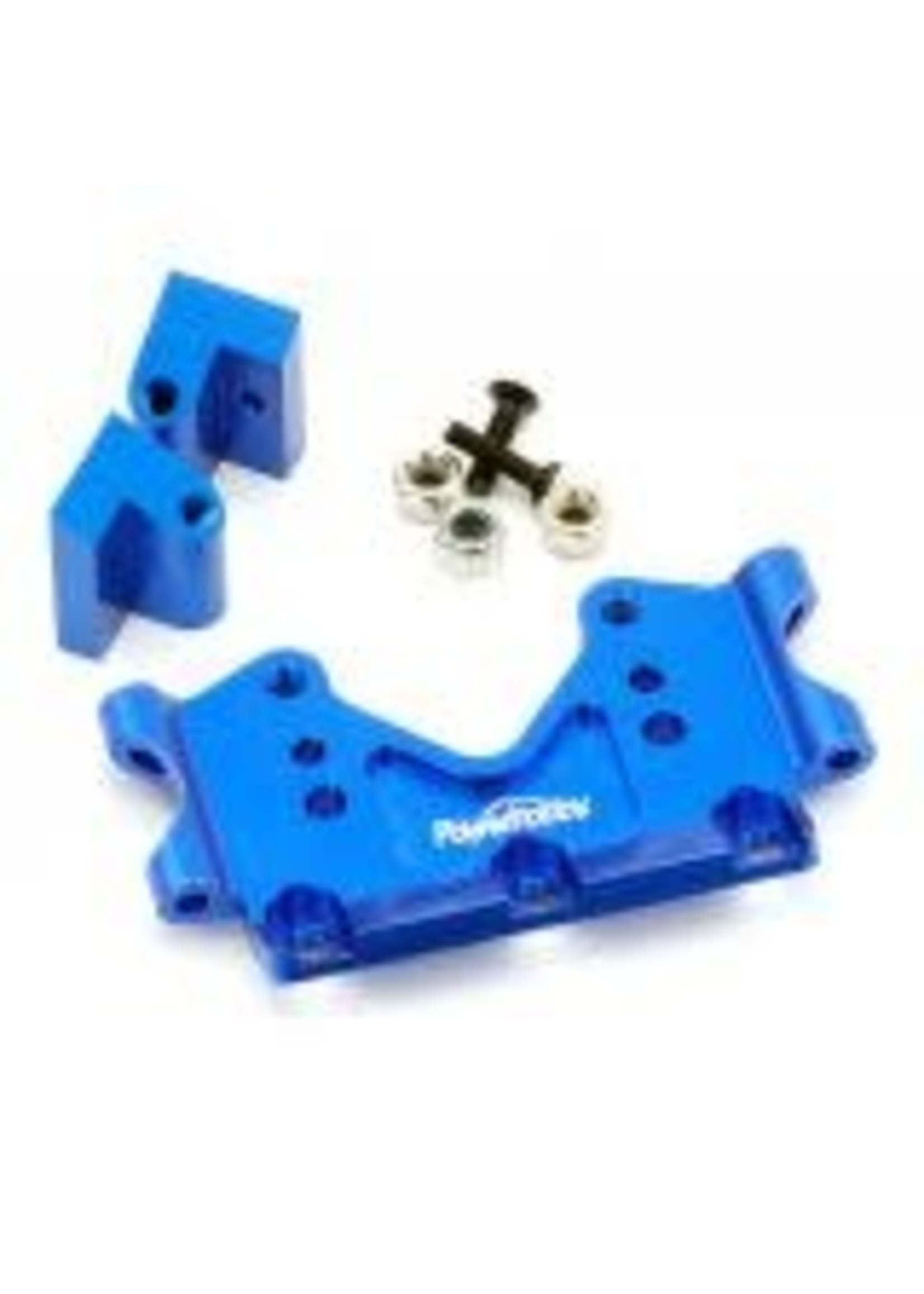 Power Hobby PHTRX419 Powerhobby Aluminum Front Bulkhead Traxxas Slash Rustler Bandit 2WD BLUE