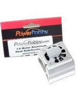 Power Hobby Powerhobby Aluminum Motor Heatsink + Cooling Fan For 1/8 Size Motors Silver