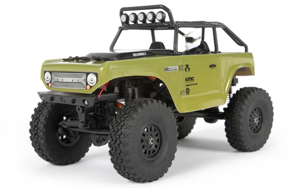 SCX24 Deadbolt 1/24th Scale Elec 4WD - RTR, Green - AZRC Hobbies