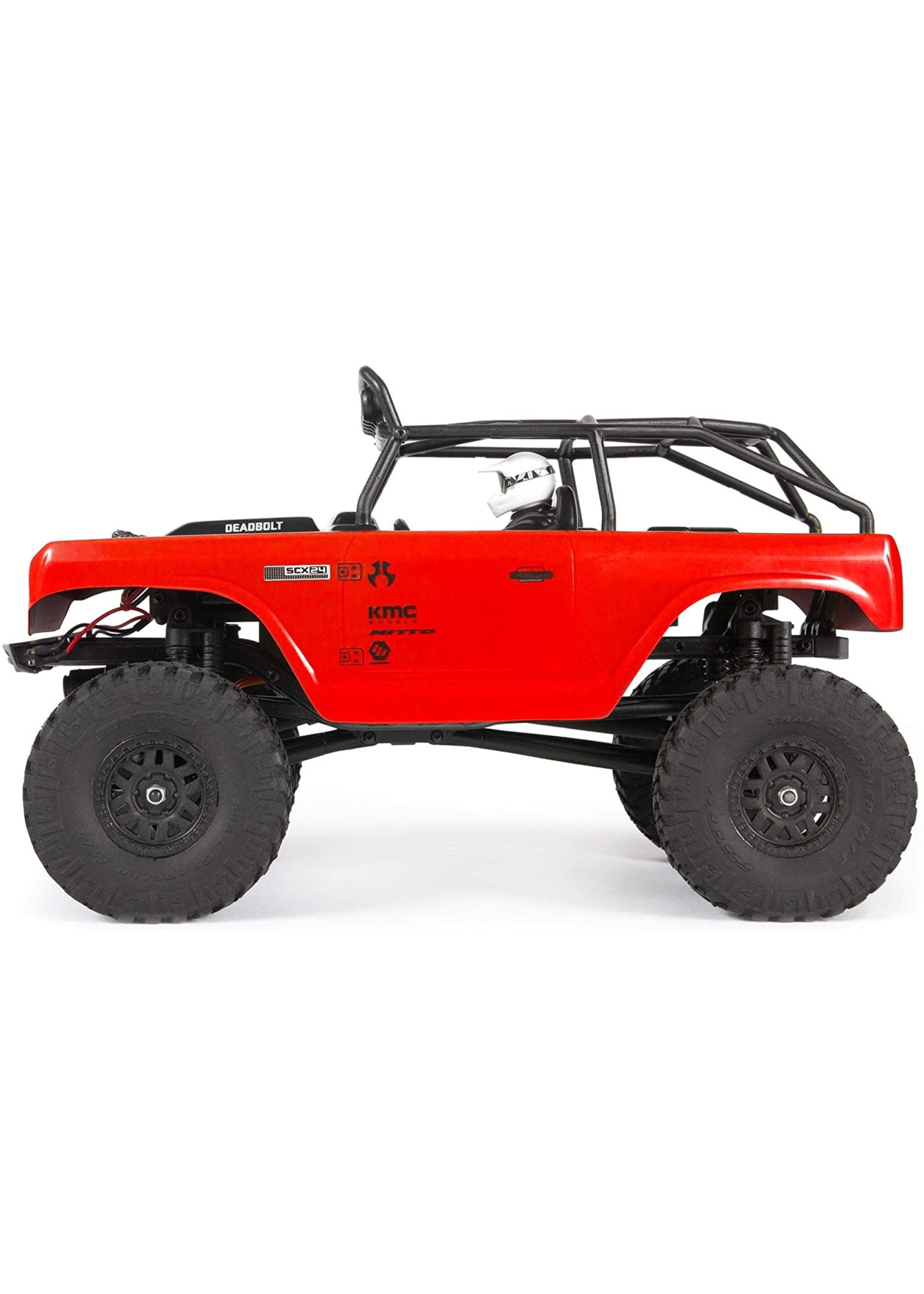 Axial AXI90081T1 SCX24 Deadbolt 1/24th Scale Elec 4WD - RTR, Red