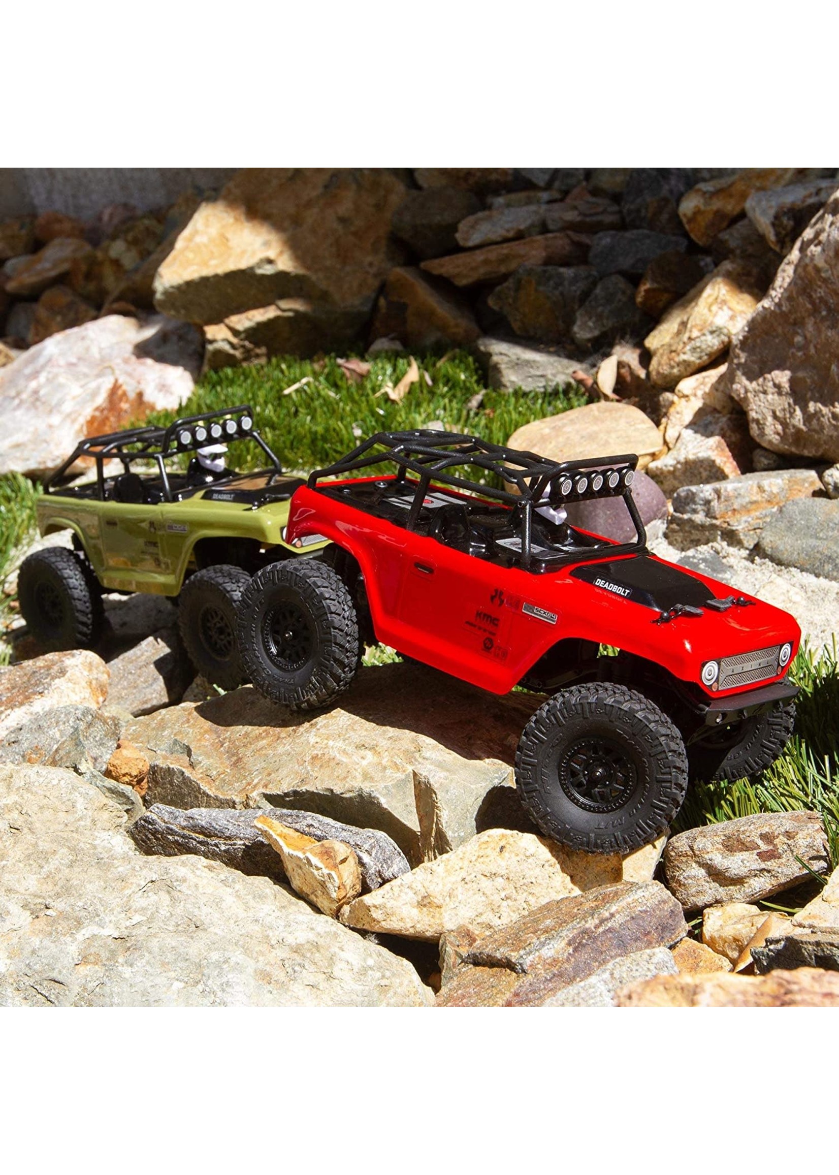 Axial AXI90081T1 SCX24 Deadbolt 1/24th Scale Elec 4WD - RTR, Red