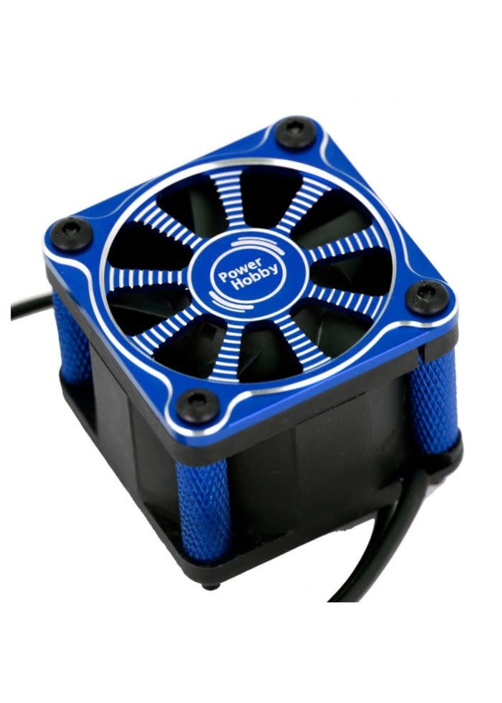 Power Hobby PHF118-BLUE Powerhobby Twister 1/10 1/8 Motor Aluminum High Speed Cooling Fan - Blue