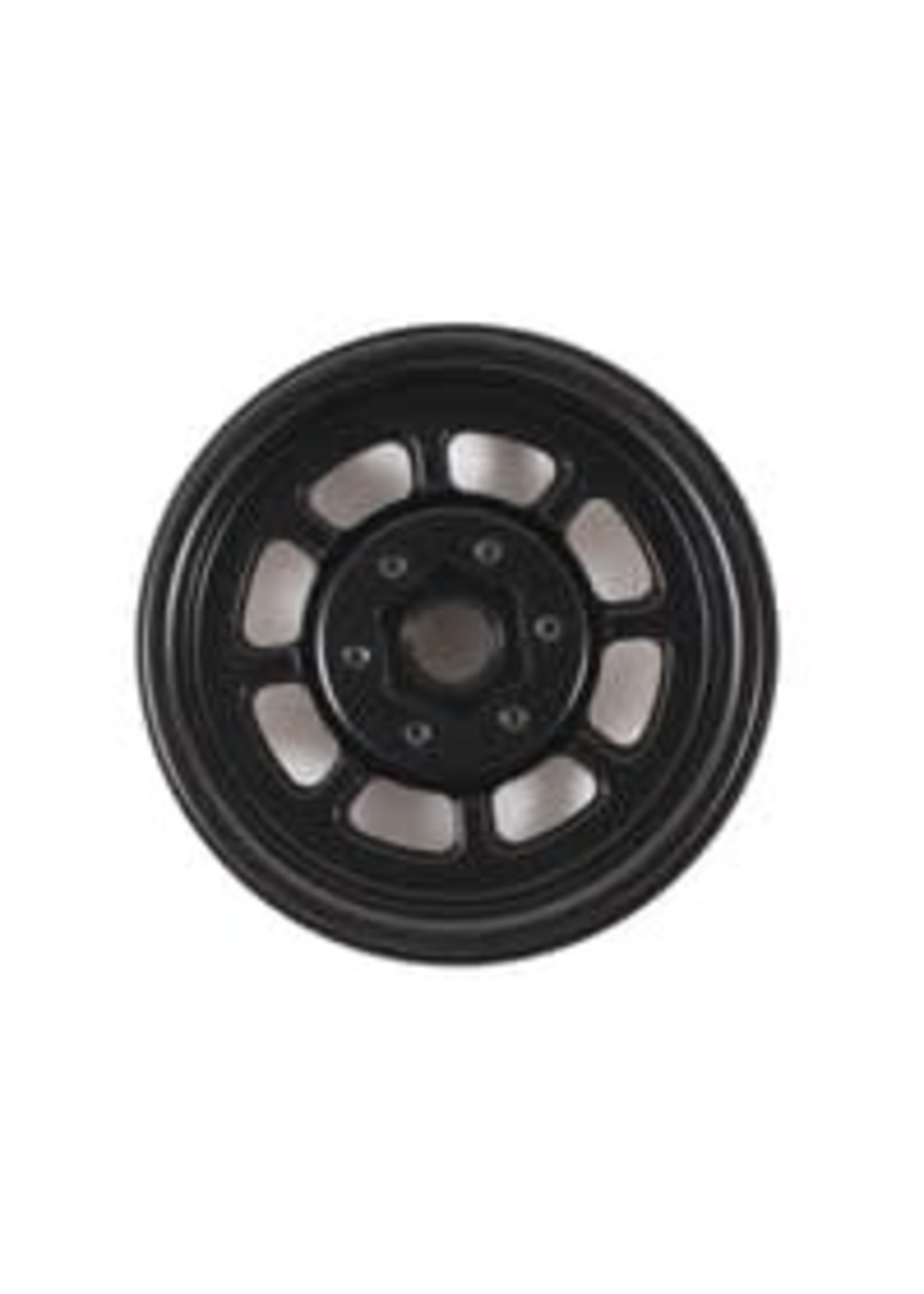 SSD SSD00076 SSD RC Trail 1.9 Steel Beadlock Crawler Wheels (Black) (2)